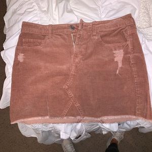 American Eagle burnt Orange jean skirt size 6